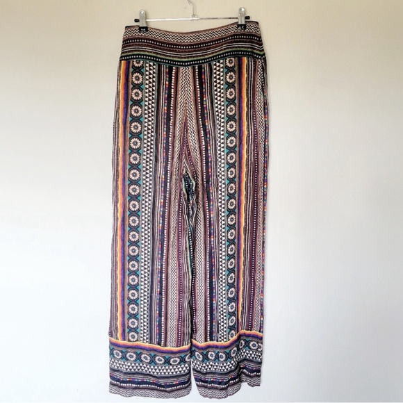 NEW FARM Rio for Anthropologie Satin Wide-Leg Pants Size Small - Picture 7 of 10